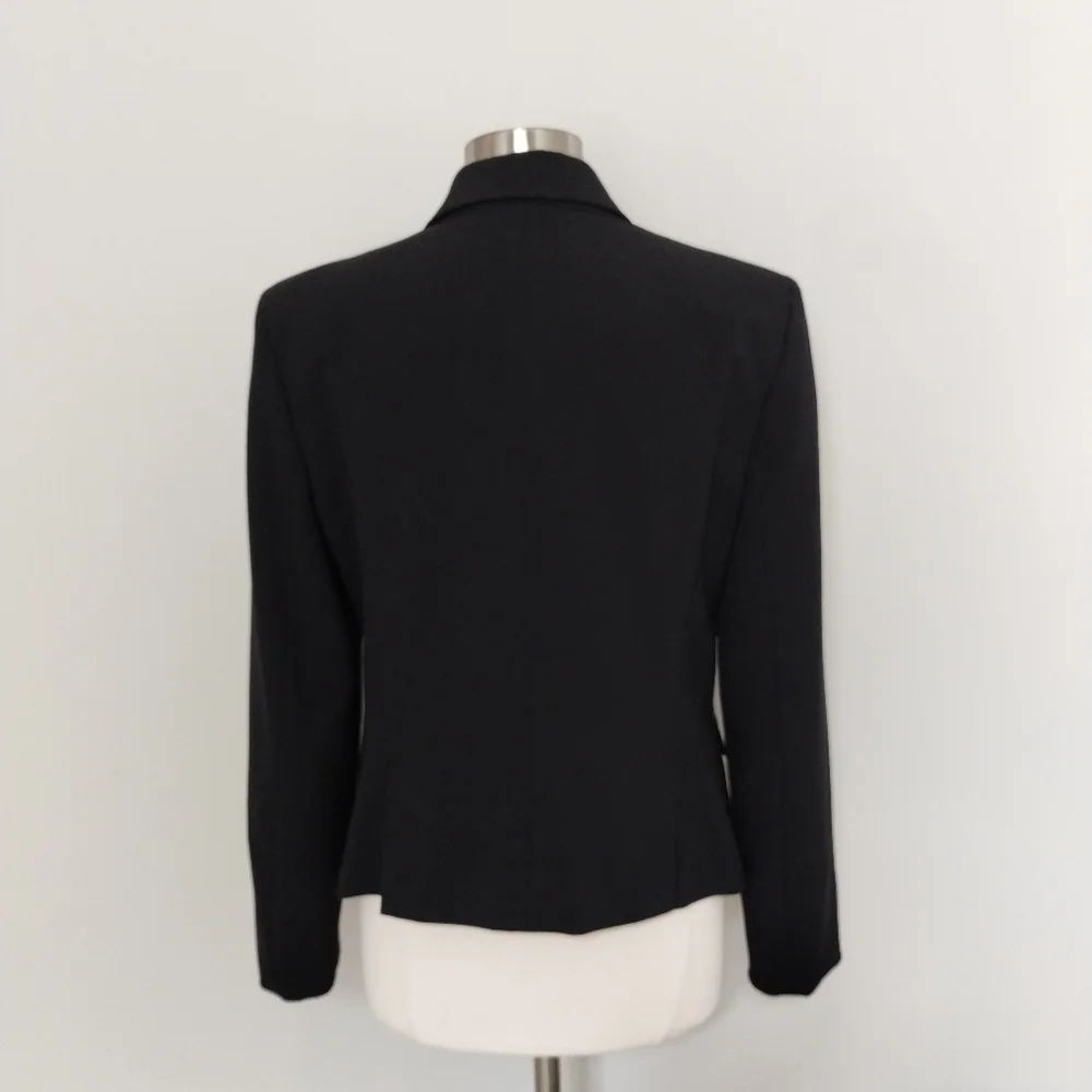 Anne Klein Blazer 14 Black One Button